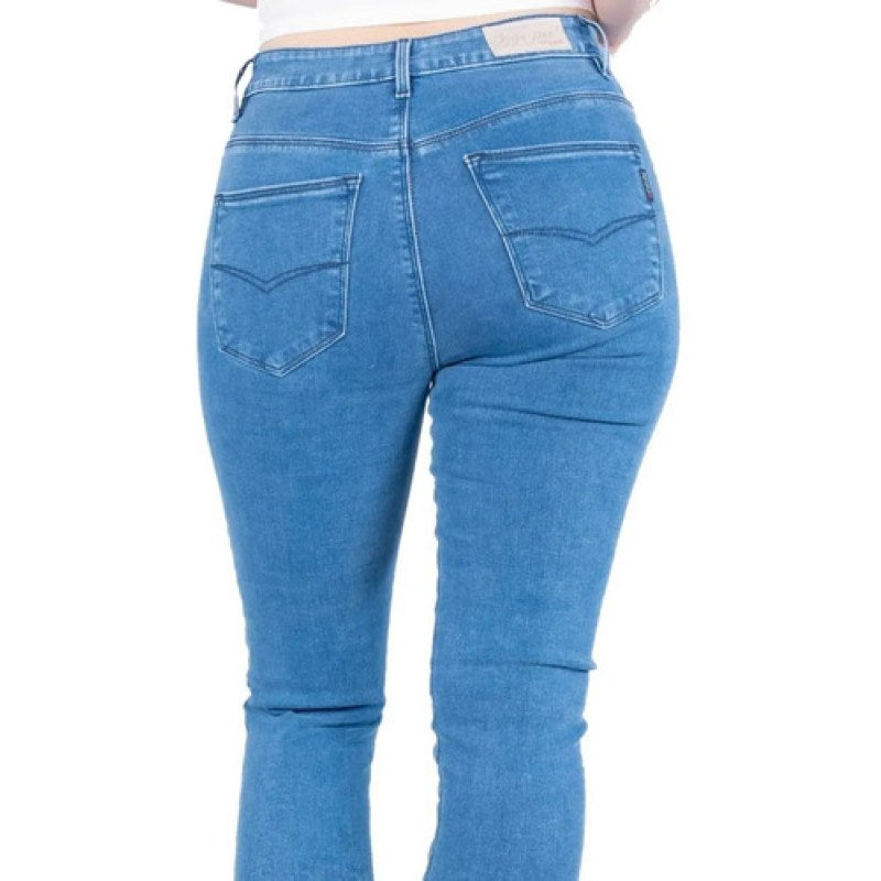Pantalon Oggi Jeans Lucy Dama Entubado Super Skinny #mlpos_16 | Color: satin sky #color_satin_sky #sku_lcstsky9 #sku_lcstsky15