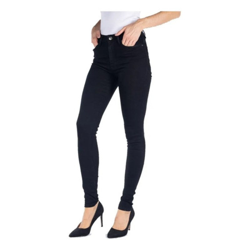 Pantalon Oggi Jeans Lucy Dama Entubado Super Skinny #mlpos_2 | Color: Negro #color_negro #sku_lcstsd9 #sku_lcstsd11