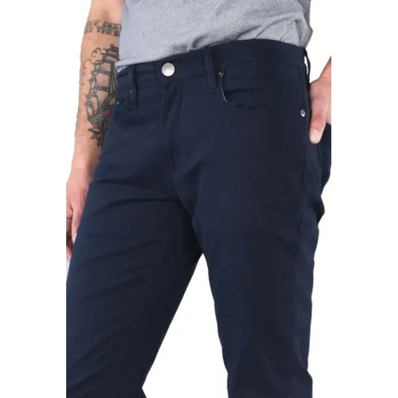 Pantalon Oggi Jeans Vaxter Gabardina Stretch Recto Hombre #mlpos_10 | Color: Gab. Marino #color_gab_marino #sku_vxmvgbmn32 #sku_vxmvgbmn33 #sku_vxmvgbmn34 #sku_vxmvgbmn36 #sku_vxmvgbmn38