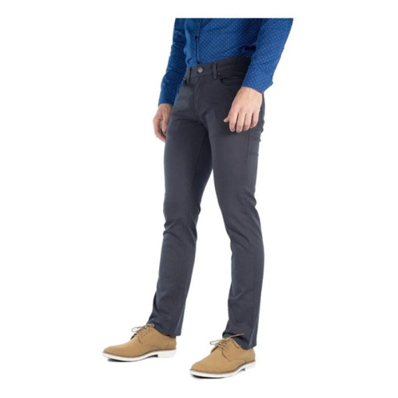 Pantalon Oggi Jeans Vaxter Gabardina Stretch Recto Hombre #mlpos_12 | Color: Gab. Gris #color_gab_gris #sku_vxmvgbox40