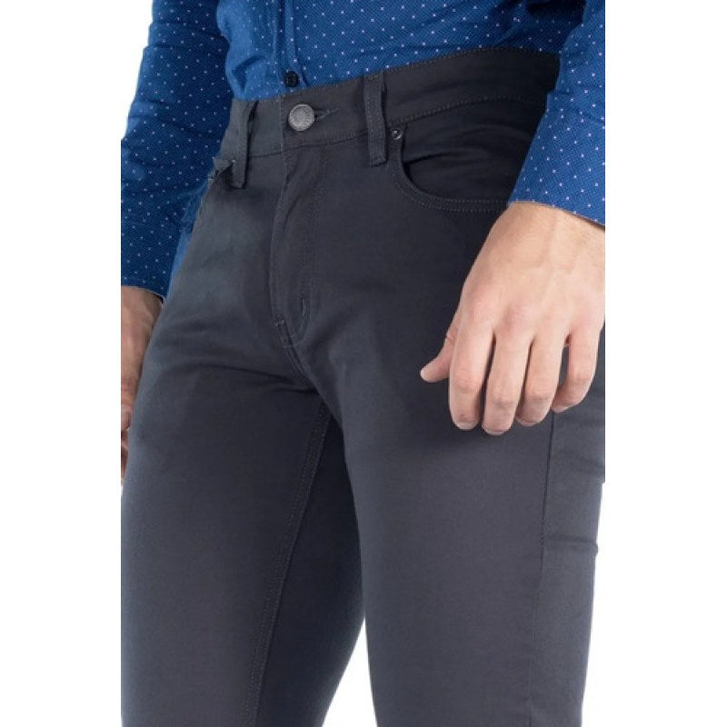 Pantalon Oggi Jeans Vaxter Gabardina Stretch Recto Hombre #mlpos_14 | Color: Gab. Gris #color_gab_gris #sku_vxmvgbox40