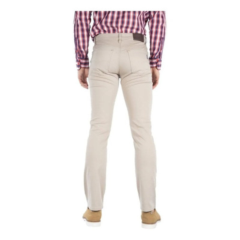 Pantalon Oggi Jeans Vaxter Gabardina Stretch Recto Hombre #mlpos_17 | Color: Gab. Khaki #color_gab_khaki #sku_vxmvgbkh38
