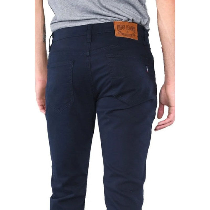 Pantalon Oggi Jeans Vaxter Gabardina Stretch Recto Hombre #mlpos_9 | Color: Gab. Marino #color_gab_marino #sku_vxmvgbmn32 #sku_vxmvgbmn33 #sku_vxmvgbmn34 #sku_vxmvgbmn36 #sku_vxmvgbmn38