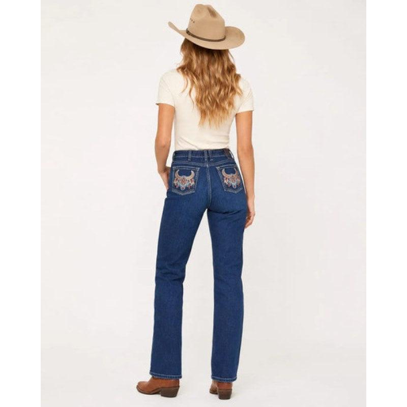 Pantalon Wrangler Dama Vaquero High Rise Bota #mlpos_10 | Color: 1286 #color_1286 #sku_12865