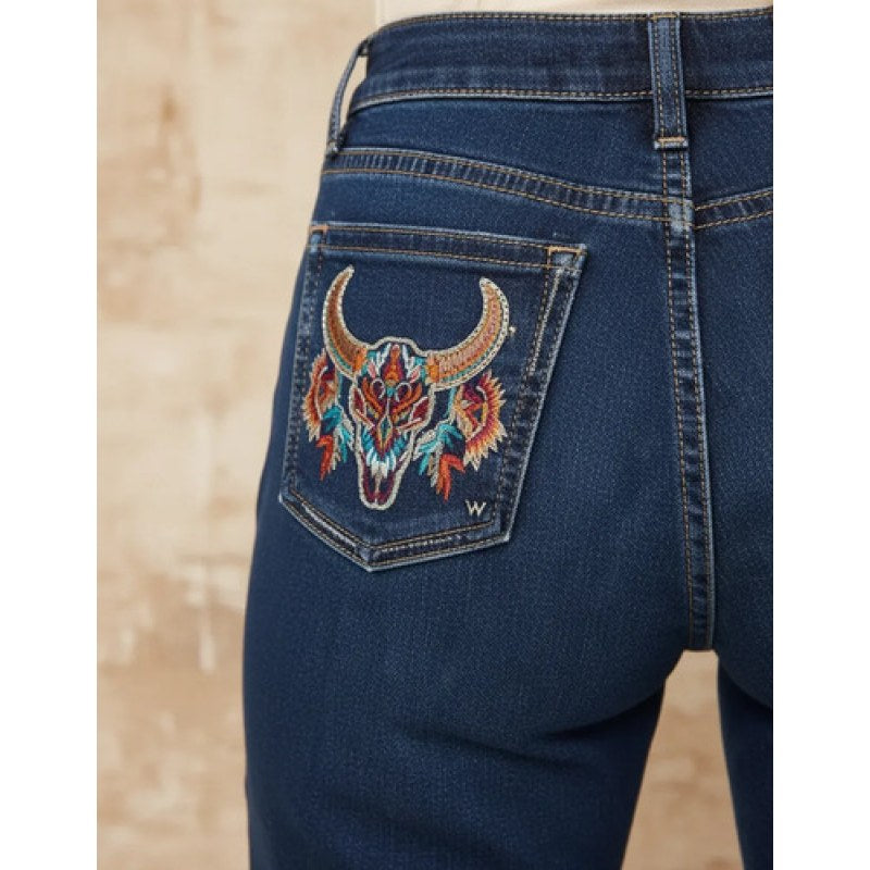 Pantalon Wrangler Dama Vaquero High Rise Bota #mlpos_12 | Color: 1286 #color_1286 #sku_12865