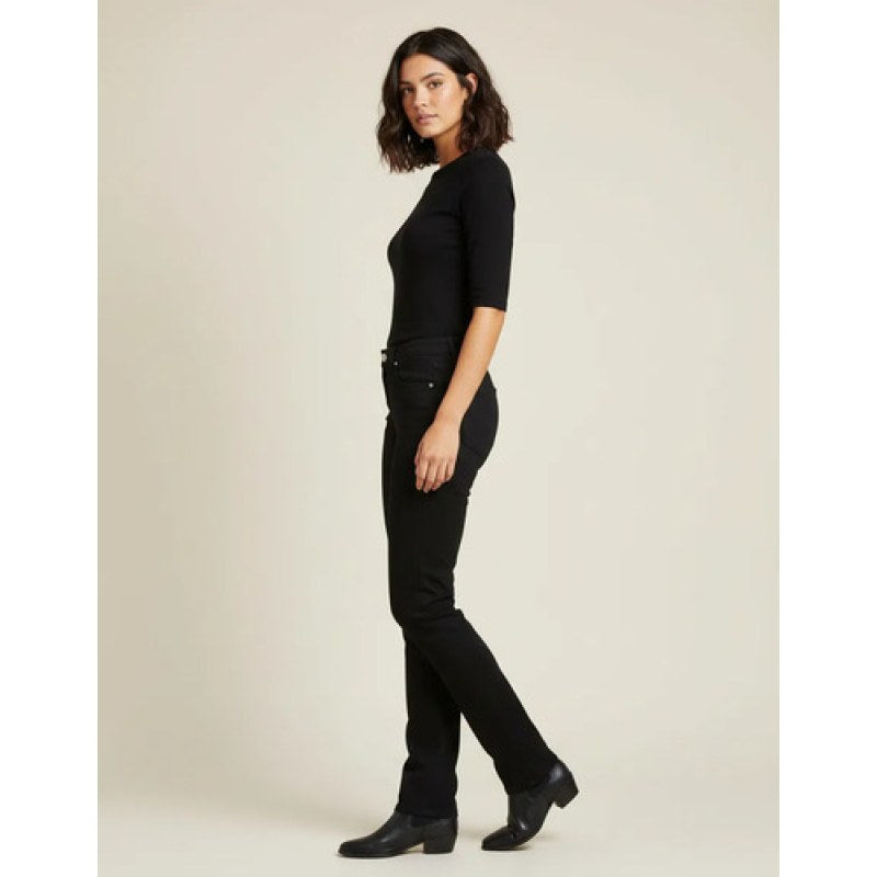 Pantalon Wrangler Dama Vaquero High Rise Bota #mlpos_5 | Color: negro nb02 #color_negro_nb02 #sku_rrs307-negro-nb02-5