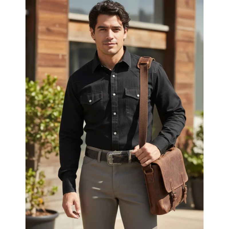 Pantalon Vaquero Wrangler Wrancher Poliester Western #mlpos_14 | Color: Beige jaspe #color_beige_jaspe #sku_82ht3232 #sku_82ht3234