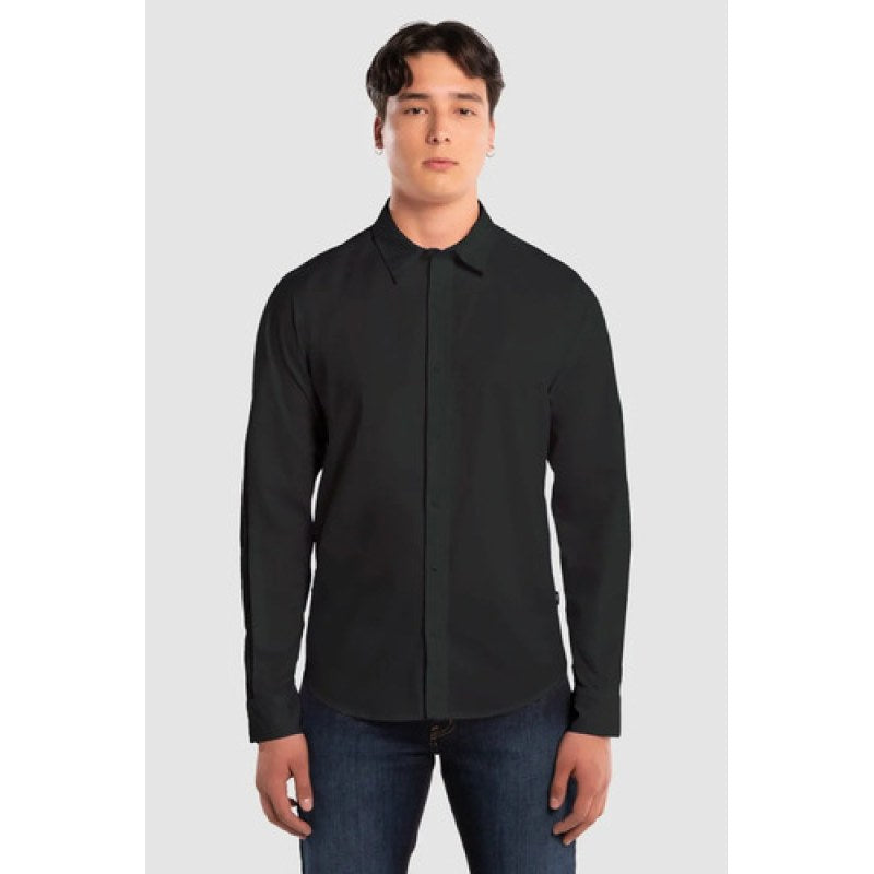 Camisa Casual Oggi Jeans Para Hombre #mlpos_1 #mlitem_MLM5277484536 | Color: Station Negro #color_station_negro | Talla: M #sku_camstationngm #mlitem_MLM2903088599 #sku_camstationngxl #mlitem_MLM5277484530 #sku_camstationngch #mlitem_MLM2903076187 #sku_camstationngg