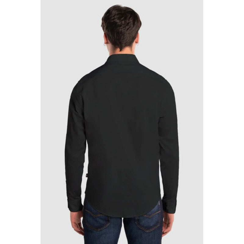 Camisa Casual Oggi Jeans Para Hombre #mlpos_2 #mlitem_MLM5277484536 | Color: Station Negro #color_station_negro | Talla: M #sku_camstationngm #mlitem_MLM2903088599 #sku_camstationngxl #mlitem_MLM5277484530 #sku_camstationngch #mlitem_MLM2903076187 #sku_camstationngg