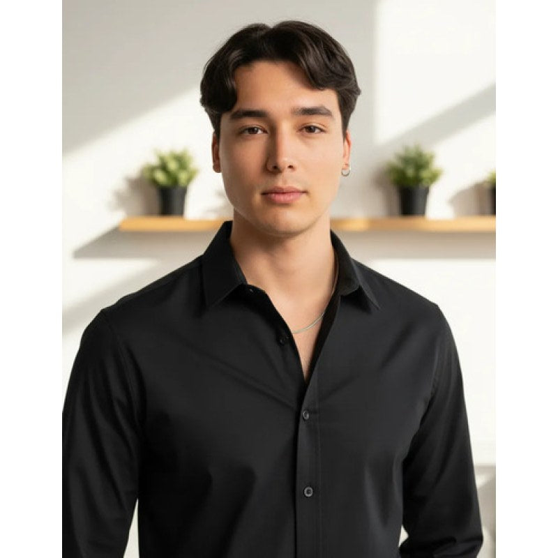 Camisa Casual Oggi Jeans Para Hombre #mlpos_3 #mlitem_MLM5277484536 | Color: Station Negro #color_station_negro | Talla: M #sku_camstationngm #mlitem_MLM2903088599 #sku_camstationngxl #mlitem_MLM5277484530 #sku_camstationngch #mlitem_MLM2903076187 #sku_camstationngg