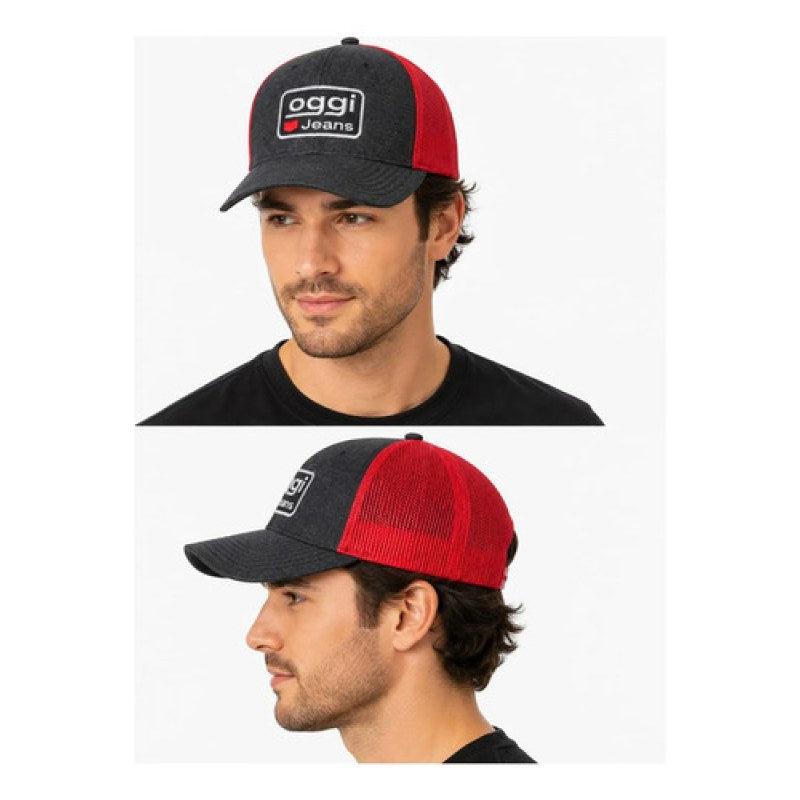 Gorra Oggi Jeans Original Casual Ajustable #mlpos_48 #mlitem_MLM5425823896 | Color: 100 negro/ rojo #color_100_negro_rojo | Talla: Unitalla #sku_gorraoggingrj