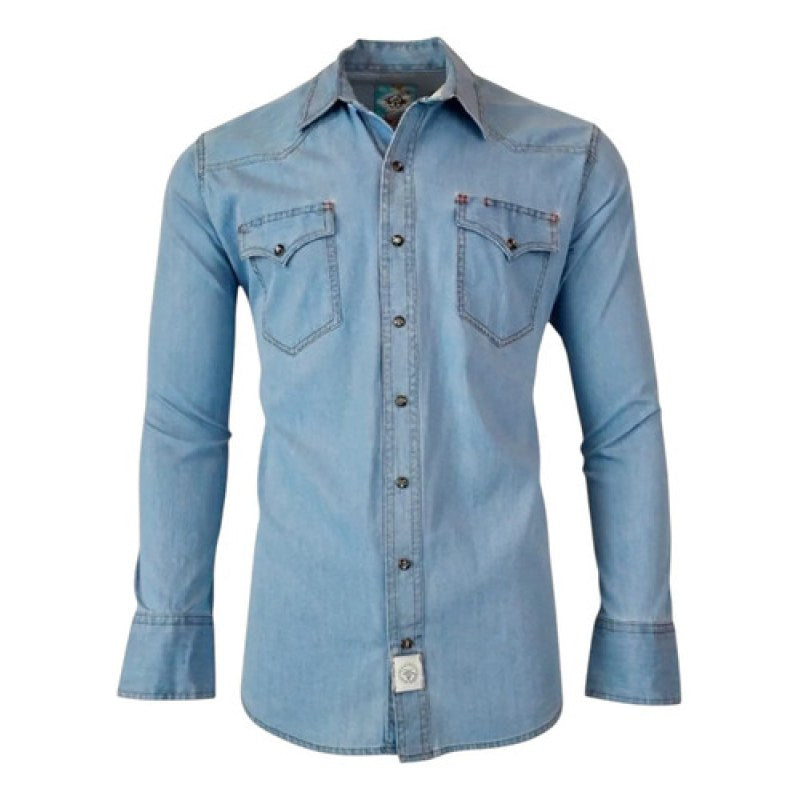 Camisa Winster Vaquera Mezclilla Manga Larga #mlpos_1 #mlitem_MLM5240953594 | Color: Celeste #color_celeste | Talla: XL #sku_wmzblxl #mlitem_MLM5240914658 #sku_wmzblm #mlitem_MLM5240902788 #sku_wmzbll #mlitem_MLM5240902786 #sku_wmzblxxl #mlitem_MLM5240927750 #sku_wmzbls