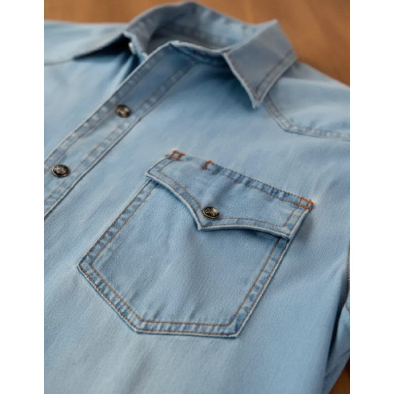 Camisa Winster Vaquera Mezclilla Manga Larga #mlpos_3 #mlitem_MLM5240953594 | Color: Celeste #color_celeste | Talla: XL #sku_wmzblxl #mlitem_MLM5240914658 #sku_wmzblm #mlitem_MLM5240902788 #sku_wmzbll #mlitem_MLM5240902786 #sku_wmzblxxl #mlitem_MLM5240927750 #sku_wmzbls
