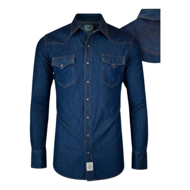 Camisa Winster Vaquera Mezclilla Manga Larga #mlpos_5 #mlitem_MLM5240927748 | Color: Azul #color_azul | Talla: XXL #sku_wmzsvxxl #mlitem_MLM5240914656 #sku_wmzsvm #mlitem_MLM5240914660 #sku_wmzsvl #mlitem_MLM5240953592 #sku_wmzsvs #mlitem_MLM5240902784 #sku_wmzsvxl