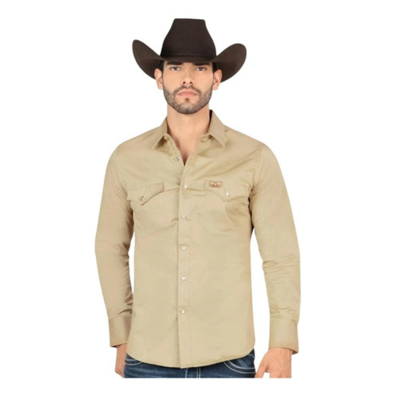 Camisa Vaquera Montero Manga Larga Para Hombre #mlpos_3 #mlitem_MLM5159445904 | Color: Beige #color_beige | Talla: M #sku_camnt0460bgm #mlitem_MLM5159445900 #sku_camnt0460bgl #mlitem_MLM2853320887 #sku_camnt0460bgxl #mlitem_MLM5356938544 #sku_camnt0460bgs #mlitem_MLM2937056083 #sku_camnt0460bg3xl