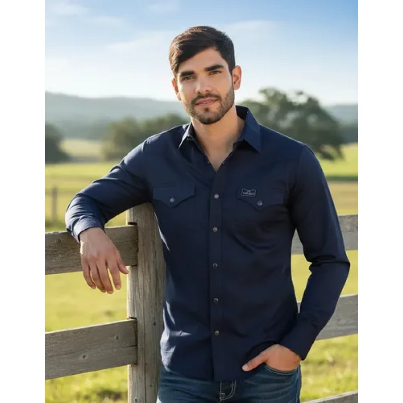 Camisa Vaquera Montero Manga Larga Para Hombre #mlpos_5 #mlitem_MLM2853327813 | Color: Azul #color_azul | Talla: M #sku_camnt0460oxfm #mlitem_MLM2853320899 #sku_camnt0460oxfxl #mlitem_MLM2853327815 #sku_camnt0460oxf2xl #mlitem_MLM5159445894 #sku_camnt0460oxfl #mlitem_MLM5356938538 #sku_camnt0460oxf3xl #mlitem_MLM5356938540 #sku_camnt0460oxfs