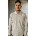 Camisa Casual Yale Collection Slim Fit Hombre #mlpos_1 #mlitem_MLM1538700051 | Color: Beige #color_beige | Talla: M #sku_3533m
