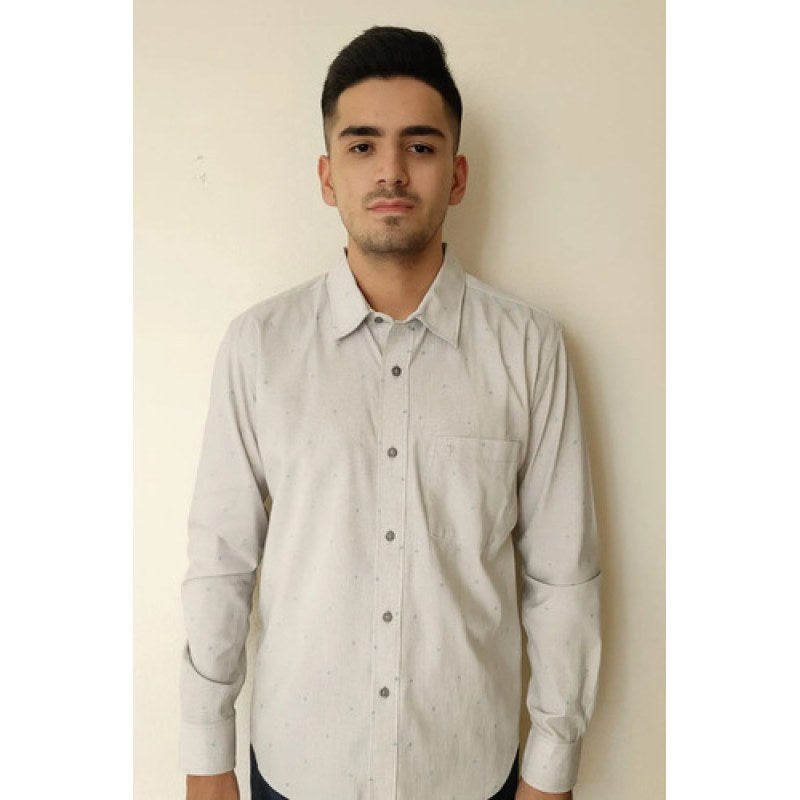 Camisa Casual Yale Collection Slim Fit Hombre #mlpos_2 #mlitem_MLM1538700051 | Color: Beige #color_beige | Talla: M #sku_3533m