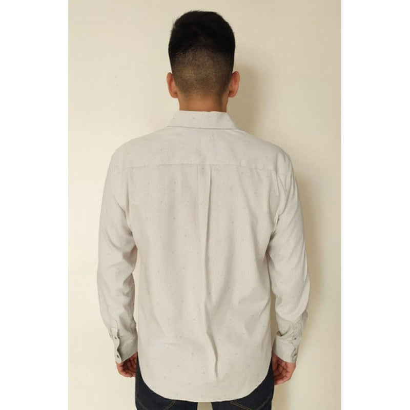 Camisa Casual Yale Collection Slim Fit Hombre #mlpos_3 #mlitem_MLM1538700051 | Color: Beige #color_beige | Talla: M #sku_3533m