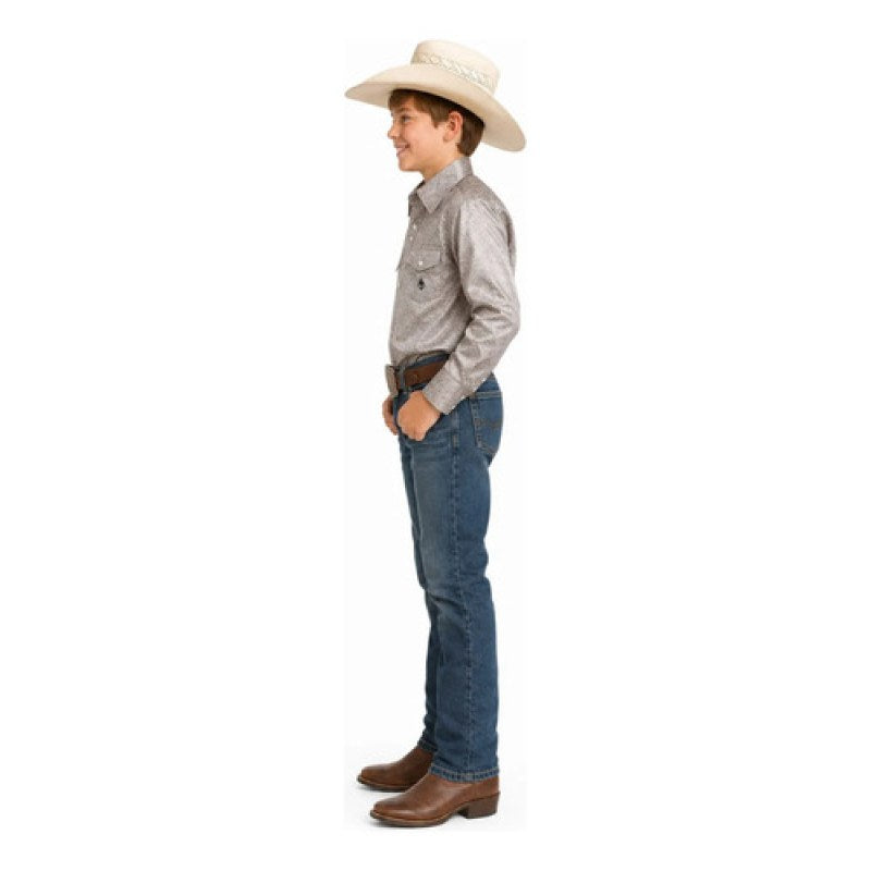 Camisa Old West Vaquera Para Niño #mlpos_3 #mlitem_MLM2948003171 | Color: Plateado #color_plateado | Talla: 8 #sku_89168 #mlitem_MLM2948003165 #sku_891614 #mlitem_MLM2947897797 #sku_891616 #mlitem_MLM2947910285 #sku_891612 #mlitem_MLM2947910275 #sku_89162 #mlitem_MLM2947958941 #sku_89164 #mlitem_MLM2947897791 #sku_89166 #mlitem_MLM2947897787 #sku_891610