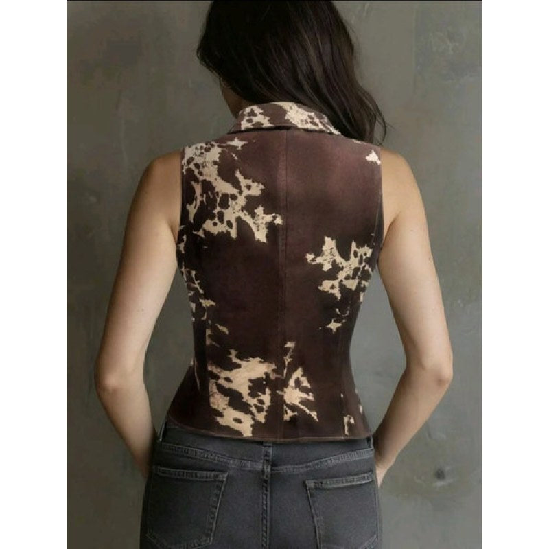 Chaleco Western Vaquero Cowgirl #mlpos_3 #mlitem_MLM3008918211 | Color: Cafe #color_cafe | Talla: S #sku_chavacacfs #mlitem_MLM3008904971 #sku_chavacacfm #mlitem_MLM3008918209 #sku_chavacacfg #mlitem_MLM3008879701 #sku_chavacacfxg