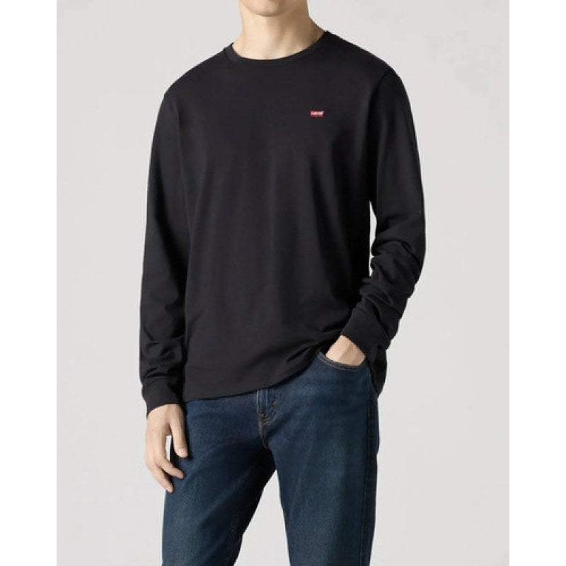 Playera T-shirt Levis Classic Manga Larga #mlpos_6 #mlitem_MLM5347530208 | Color: Negro #color_negro | Talla: M #sku_698570006m #mlitem_MLM2932452527 #sku_698570006eg #mlitem_MLM5347381752 #sku_698570006g #mlitem_MLM5347381748 #sku_698570006ch