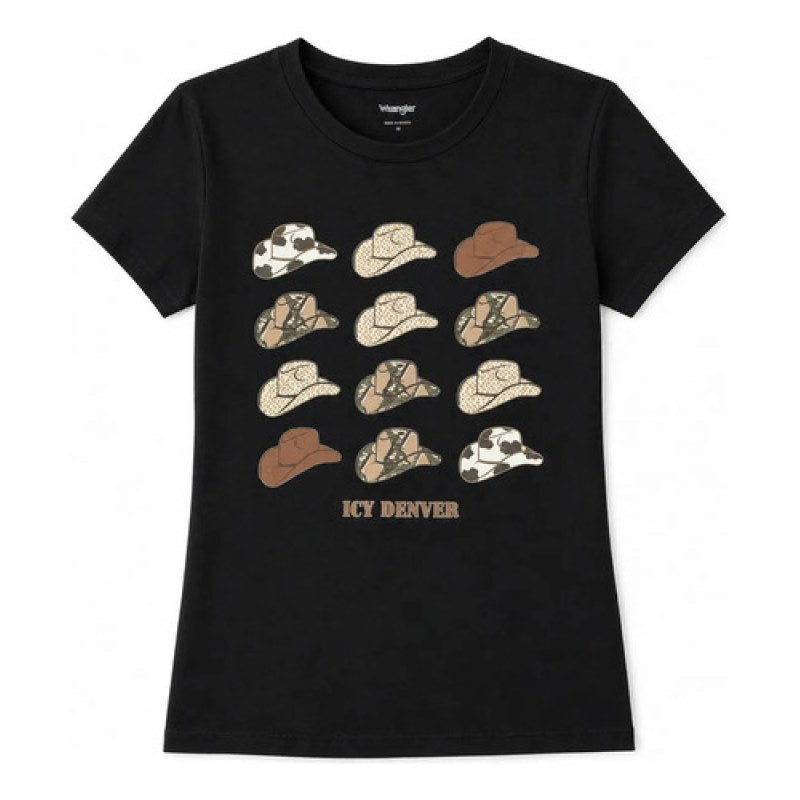 Playera Icy Denver Dama Estampado Vaquero #mlpos_3 #mlitem_MLM2901868867 | Color: Negro #color_negro | Talla: CH #sku_tdago120008ch #mlitem_MLM2901818151 #sku_tdago120008g #mlitem_MLM2901843793 #sku_tdago120008xl