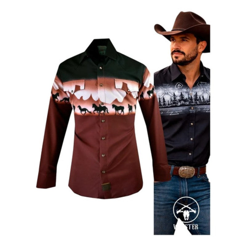 Camisa Winster Vaquera Cenefa Para Hombre #mlpos_2 #mlitem_MLM5240923922 | Color: Multicolor #color_multicolor | Talla: M #sku_wincnfm #mlitem_MLM5240898914 #sku_wincnfl #mlitem_MLM5240898916 #sku_wincnfxl #mlitem_MLM5240898918 #sku_wincnfs #mlitem_MLM5240898912 #sku_wincnfxxl
