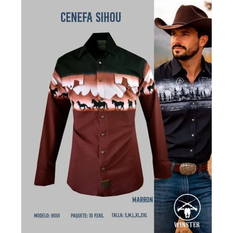Camisa Winster Vaquera Cenefa Para Hombre #mlpos_3 #mlitem_MLM5240923922 | Color: Multicolor #color_multicolor | Talla: M #sku_wincnfm #mlitem_MLM5240898914 #sku_wincnfl #mlitem_MLM5240898916 #sku_wincnfxl #mlitem_MLM5240898918 #sku_wincnfs #mlitem_MLM5240898912 #sku_wincnfxxl